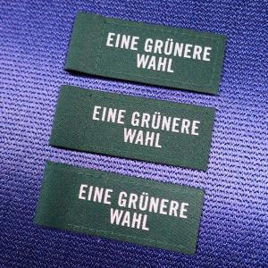 Quality Customized Brand Logo Sale Label Clothing Label Screen Printing Logo Woven Label wholesale