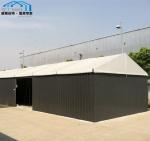 Black Storage Warehouse Tent Steel Plate Wall Easily Cleaning