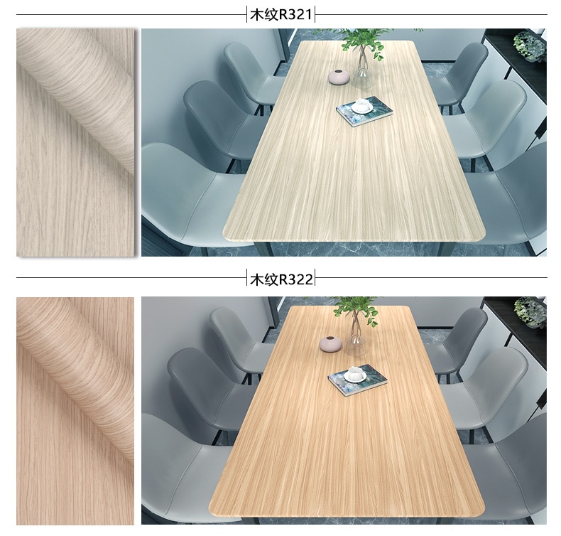 Functional PVC Decorative Film for Cabinet Door Moisture-Proof PVC Membrane Foil