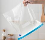 Custom Logo BPA-Free Food Vacuum Sealed Bags Zippered Hand Pump