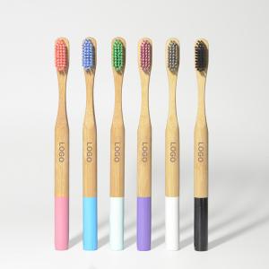 Quality Organic Biodegradable Childrens Wooden Toothbrush Soft Bristles Natural Wood Toothbrush wholesale