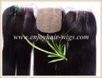Silk top closure 4''x4'' malaysian virgin hair natural color straight 10''-24'