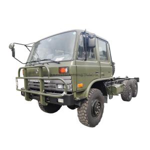 Quality Optional Size 6X6 Dongfeng Double Row Cab Chassis Truck 190HP Diesel Cargo Truck Chassis wholesale