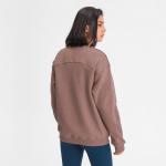 60% Cotton 40% Polyester Women Workout Hoodies Lightweight Crew Neck Sweatshirt
