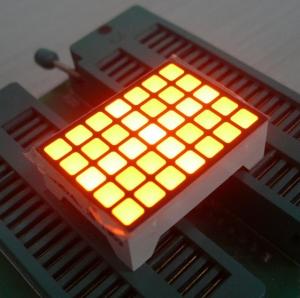 Quality Yellow 14 Pins Square LED Matrix Screen , 5x7 LED Matrix Waterproof wholesale