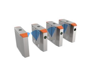 Quality Speed Barrier Glass Turnstile Gate Acrylic Baffle 20W For Office wholesale