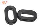 Black 70 shore A EPDM Aging Resistance Oval Rubber Grommet for Tubing