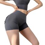 Buttocks Back Pocket Yoga Pants High Waisted Booty Scrunch Workout Shorts