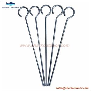 Quality 9&quot; Steel round wire tent peg tent stake wholesale