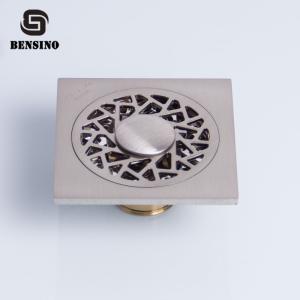 Quality BENSINO Square 0.1m Bathroom Floor Drain Strainer wholesale