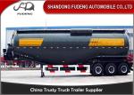 Double Compartments W Shape Bulk Cement Tanker Trailer Steel Q345B Main Beam