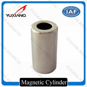 Quality 1/4*1 Inch Cylinder N42 Neodymium Magnet Nickel Plated 5000 Gauss For DC Motor wholesale