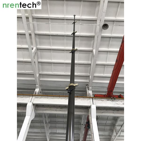 6m locking pneumatic telescopic mast 100kg payloads-mobile telecom mast tower