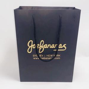 Quality Boutique Card Recycled Paper Gift Bags Embossing Or Glossy Lamination wholesale
