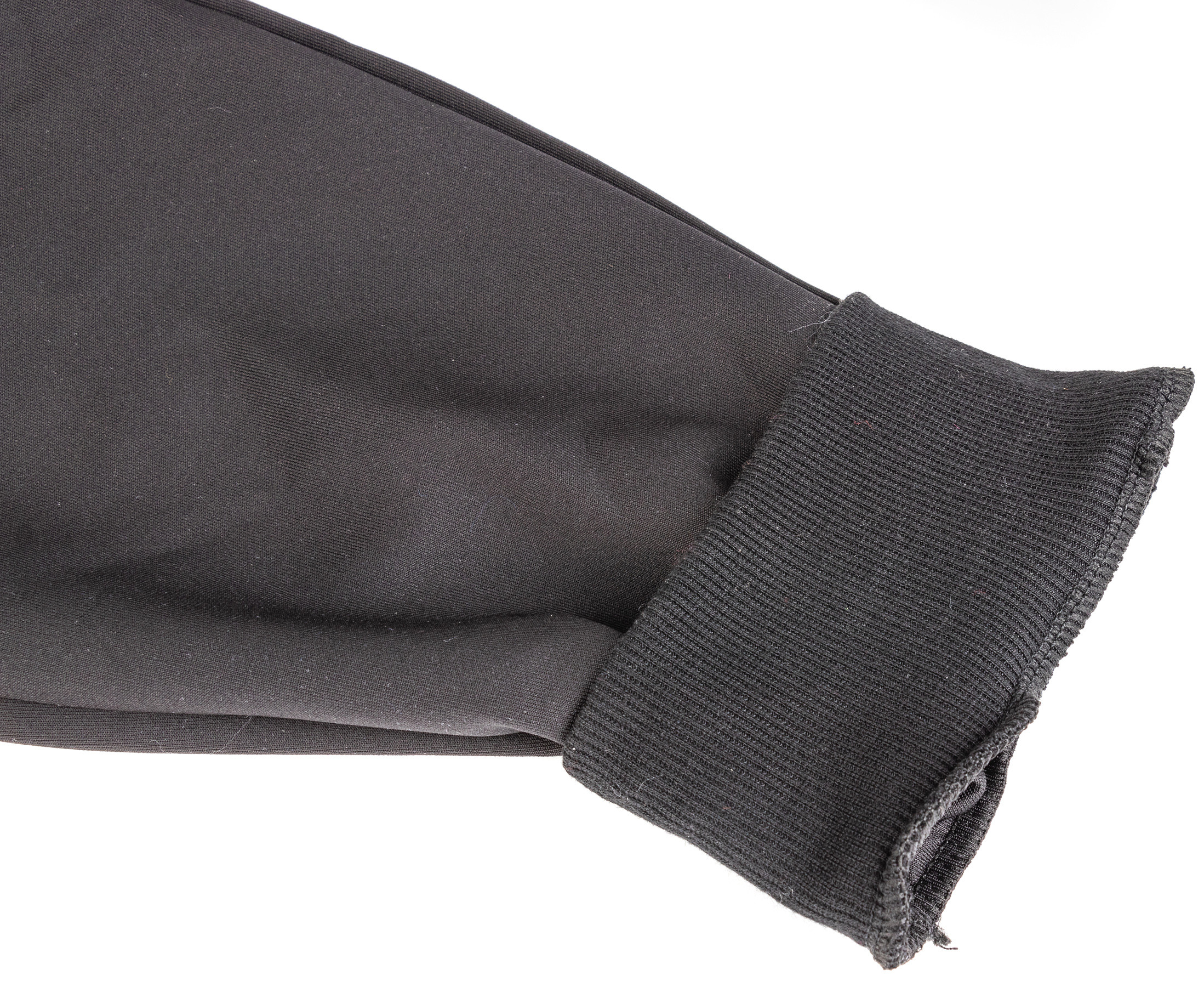 Polyester Woven Fabric Leisure Mens Tracksuit Bottoms Black Color