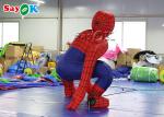 Blow Up Cartoon Characters Super Hero 2.5m Red Inflatable Spiderman For Ceremony