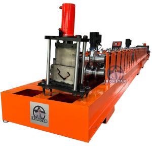 Quality Storage Rack Upright Post Roll Forming Machine in Russia Raw material:Galvanized steel wholesale