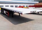 150t Heavy Mechanical Suspension Flatbed Semi Trailer for 20FT 40FT Container