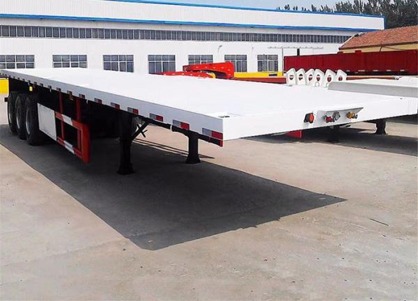 40 Feet Flatbed Container Transport Truck Semi Trailer with Relay Valve Wabco