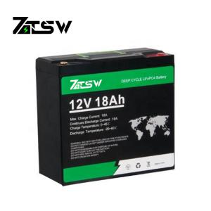 Quality 12V 18Ah Lithium LiFePO4 Deep Cycle Rechargeable Battery 2000-7000 Life Cycles wholesale