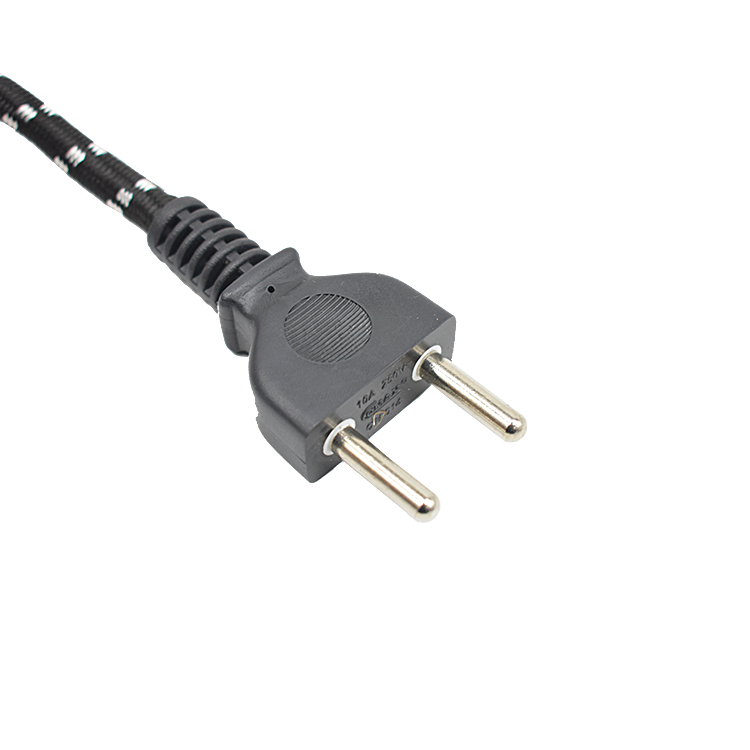 Electric Iron Power Supply Multi Color Cotton Braided Cable 100m Roll with VDE Approved Plug and PVC/Rubber Insulation