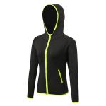 Fitness yoga training run matching color zip-up hoodie quick dry coat