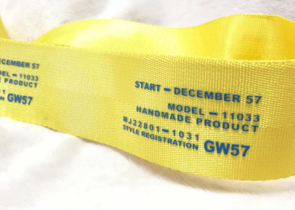 Eco - Friendly Narrow Nylon Elastic Woven Tape Woven Name Tapes 30D / 50D / 100D