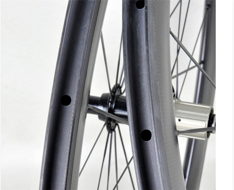 Light Electric Bike Parts 700c 60mm Carbon Road Bike Rim