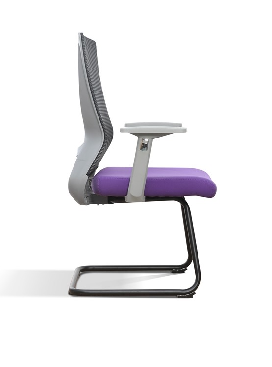 Executive Chairs Office Furniture, Metal Frame Breathable Mesh Upholstered Seat Guest Reception Visitors Meeting Chair