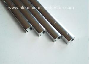 Quality Narrow Aluminium Channel Profiles Finishing Edge Anodized Polished Silver Effect wholesale