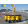 Buy cheap Accident Car Highway Roller Barrier System Anti Collision Yellow / Red Color from wholesalers