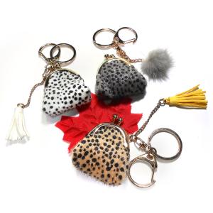 Quality Portable Handmade Leather Personalised Bag Keyring CE Approved wholesale