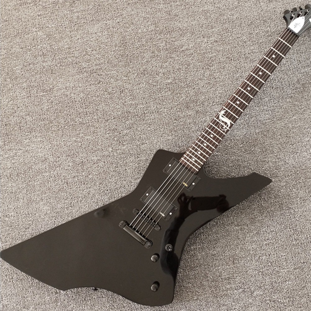 Black JH LTD Snakebyte guitar,James Hetfield Signature Guitar,Rosewood Fretboard