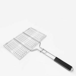 Quality Stainless Steel Kitchen Cookware Accessories Welded Barbeque Grill Net Basket wholesale