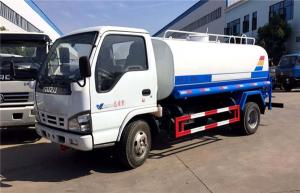 Quality Water Bowser Tank Truck 5000 Liters Water Tanker Sprinkler Truck 5CBM Pure Eatable Clean Water Transport Tank Truck wholesale