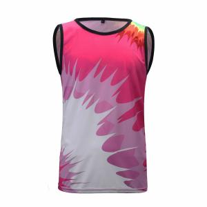 Quality Round Neck Reversible Basketball Jerseys Each Sleeveless Vest Fashionable Design wholesale