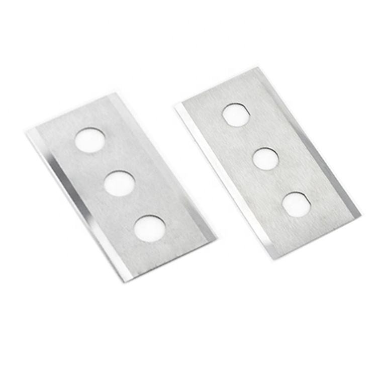 Wholesale Tungsten Carbide Razor Blade three Holes for Paper Slitting