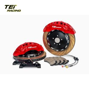 Quality TEiRacing Ultra-high Strength S-X 10 Pot Monoblock Caliper Big Brake Kit For 20/21/22/23/24 Inch Car Rim wholesale