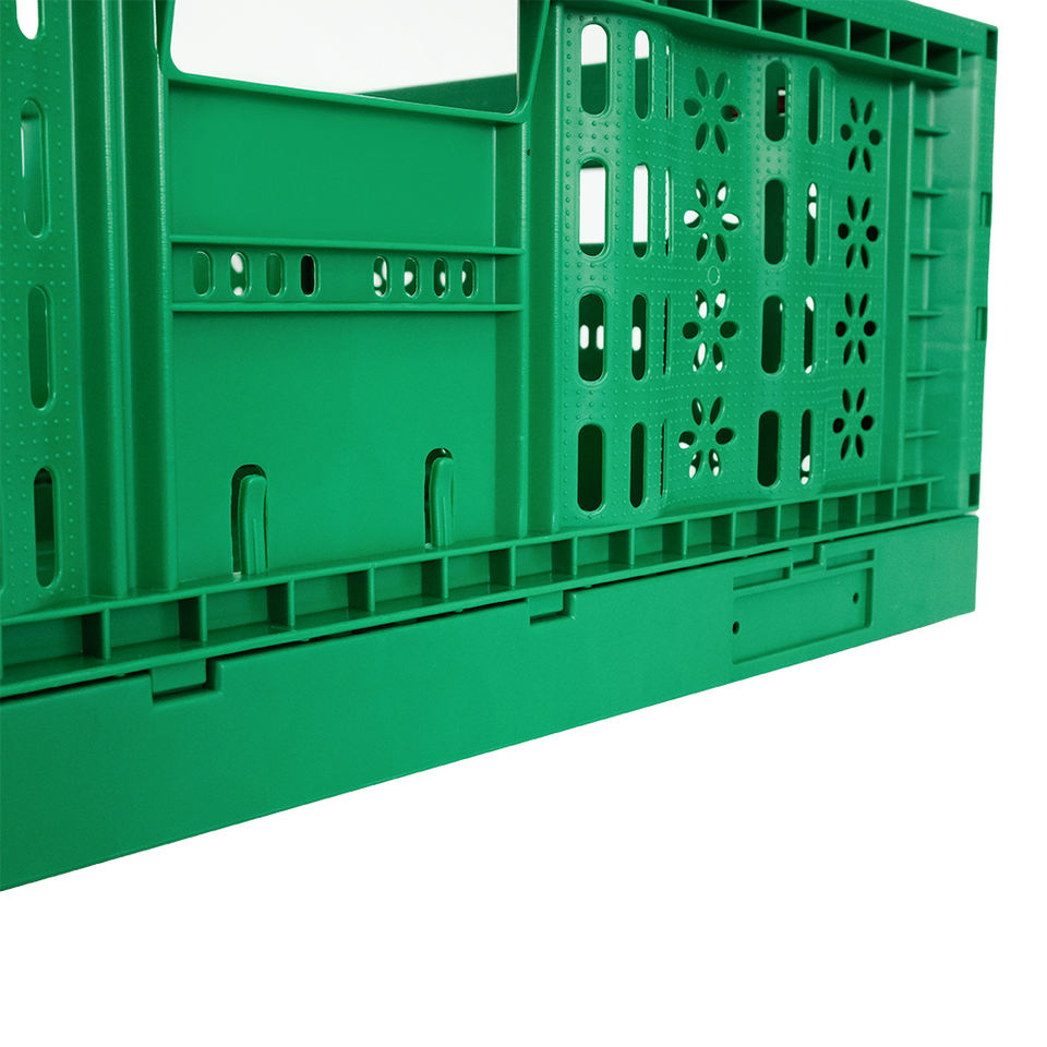 Foldable PE/PP Agriculture Vegetable Plastic Basket Stackable Crate for Garden Market