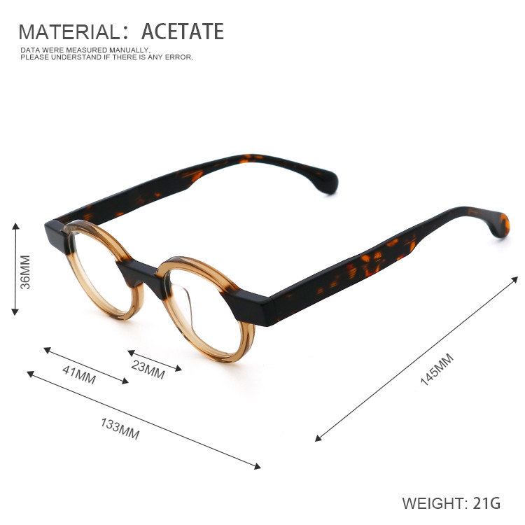 Fad Handiwork Acetate Glasses Frames Lenses Material Optical Frame For Everyone