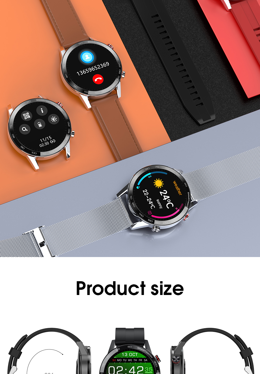 ECG Heart rate Amazfit Gts sport bracelet smart watch Apply For Huawei
