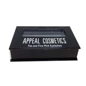 Quality white appeal cosmetics fine mink eyelash paper box with magnet clousre wholesale