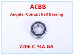 7206 C P4A GA Angular Contact Ball Bearing