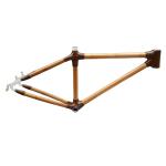 Yellow Electric 20 Inch Bike Bamboo Frame