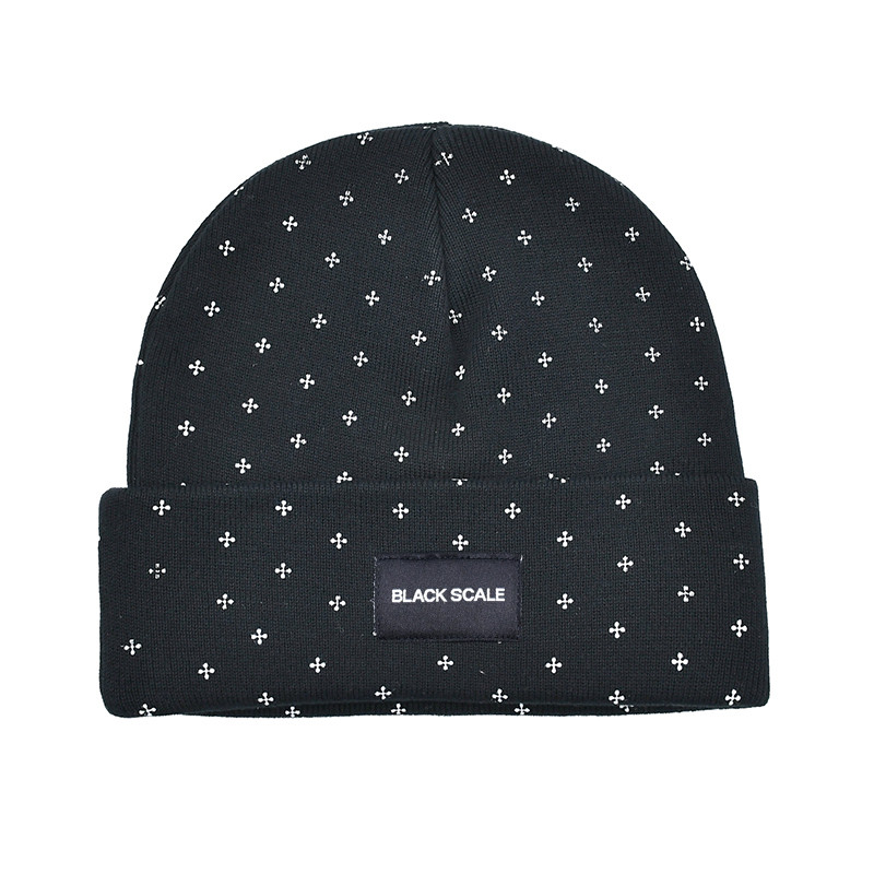 58CM Unisex Knit Beanie Hats Customization Fabric Common Fashion Design