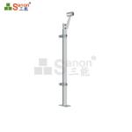 OEM Balcony Stainless Steel Balustrade Posts Exterior Stair Railing Systems