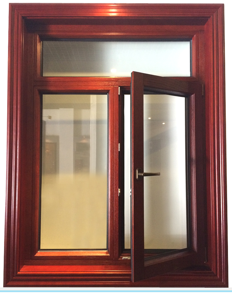 KDSBuilding Modern Solid Grill Design Mosquito Anti Theft Double Glaze Wooden casement window