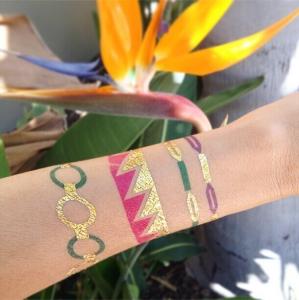 Quality Gold and silver metallic tattoo wholesale