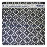 Black Rhombic Wedding Rayon Nylon Lace Fabric