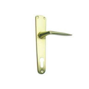 Quality Zinc Alloy Electroplated Gold Door Handle Powder Coated Brown Chrome wholesale
